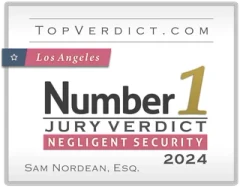 #1 negligent security verdict — Los Angeles 2024
